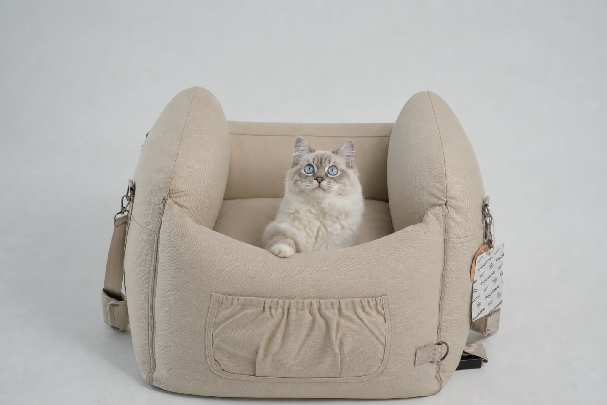 Anne ISOFIX Pet Car Seat - Beige