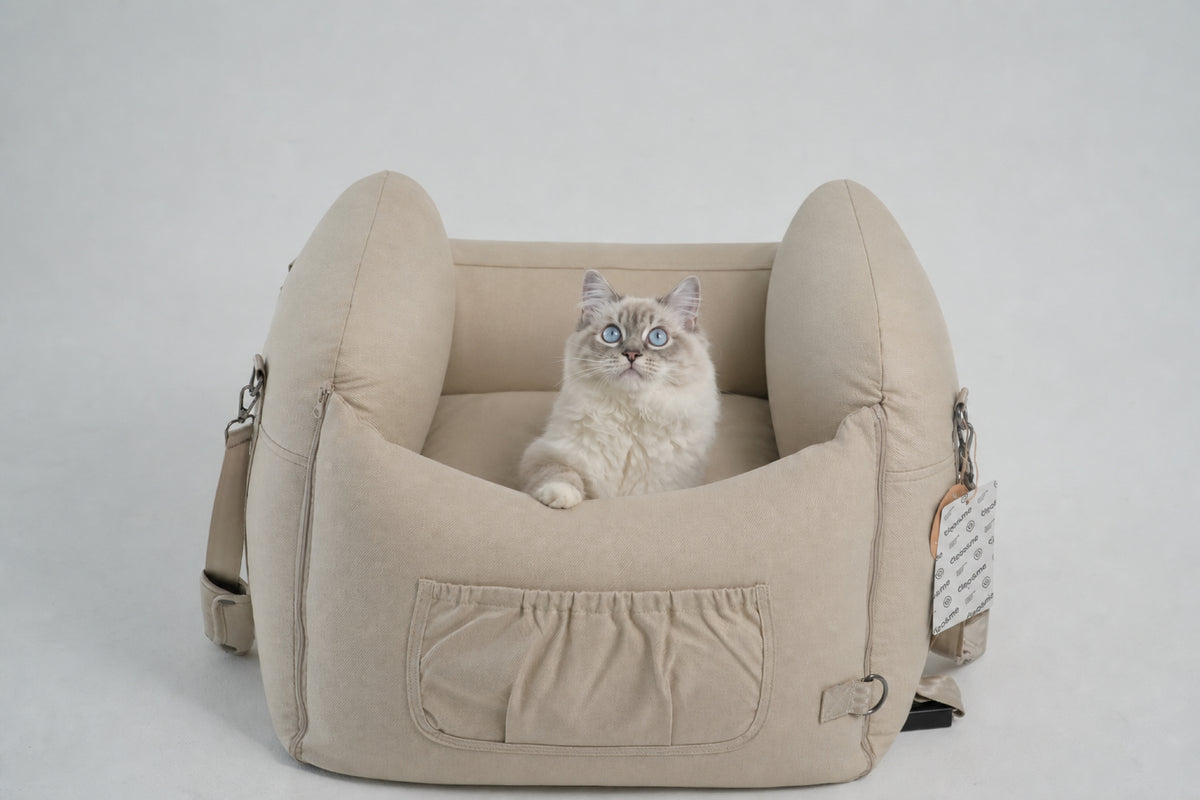 Anne ISOFIX Pet Car Seat - Beige