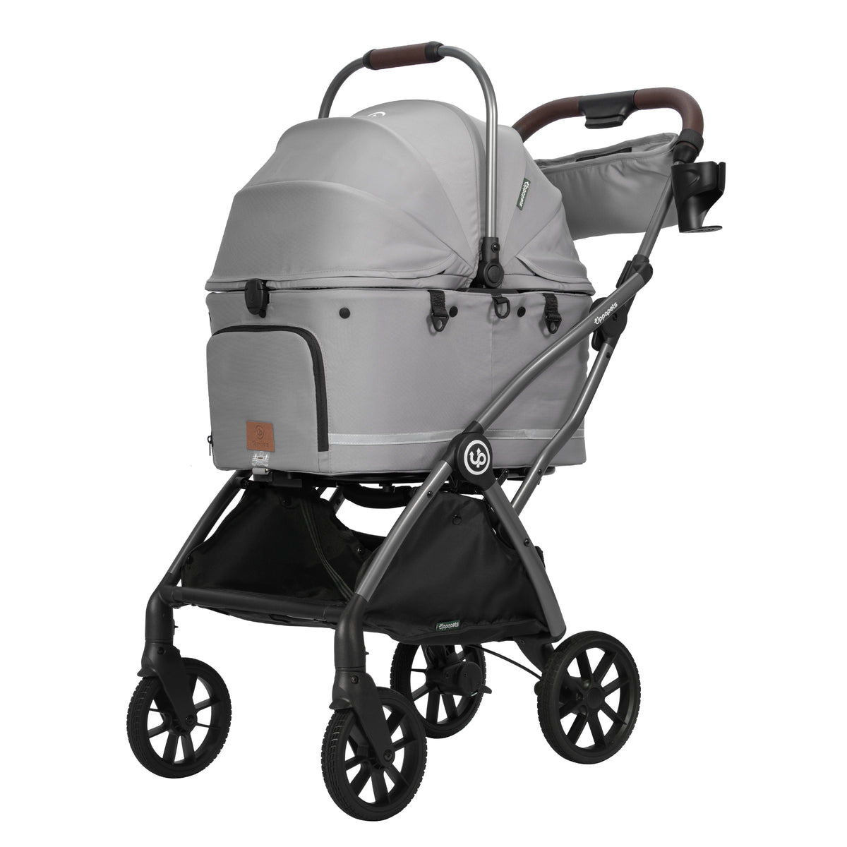Flander 2-in-1 Pet Stroller - Warm Gray
