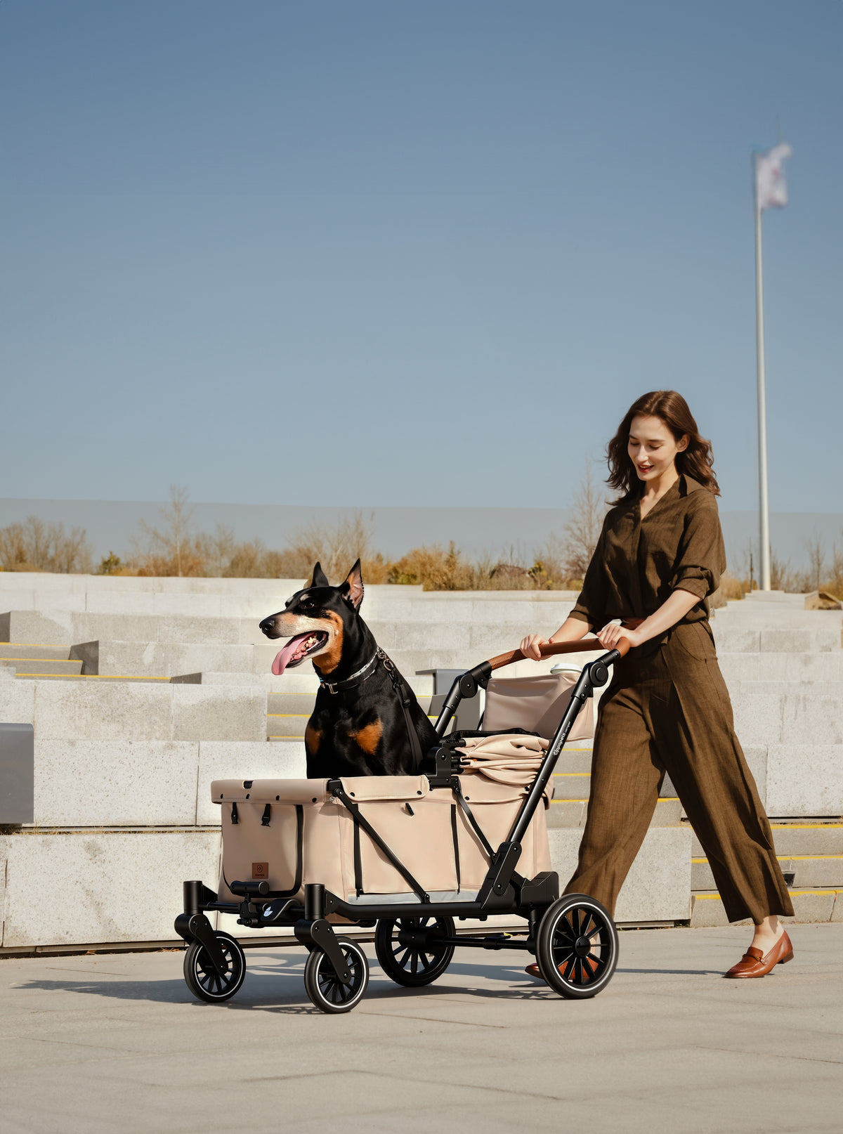Camper Max Pet Stroller - Grey